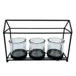 Metal House Shaped Tea Light Lantern 27cm