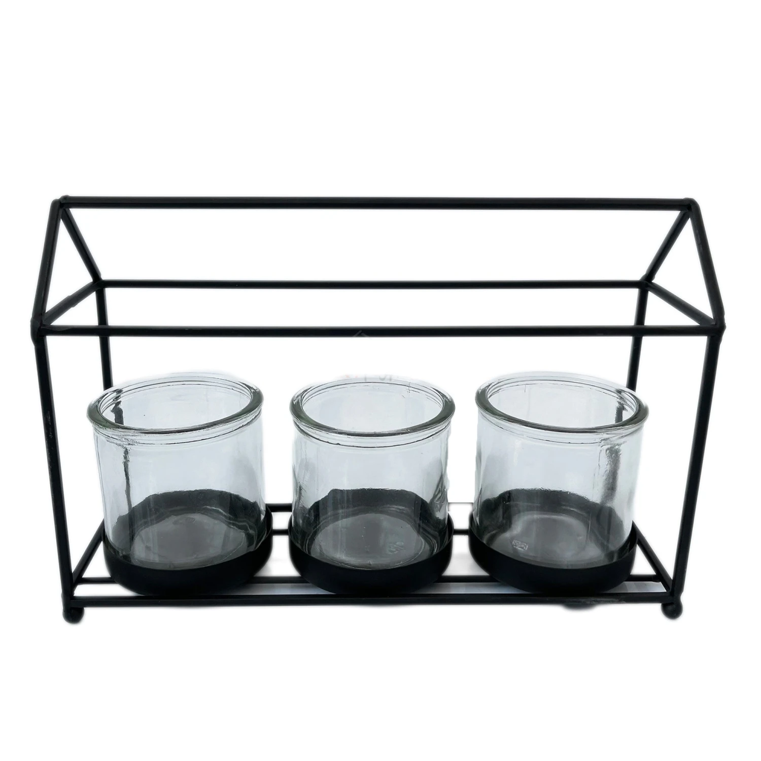 Metal House Shaped Tea Light Lantern 27cm 1 Metal House Shaped Tea Light Lantern 27cm