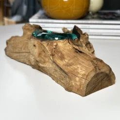 Molten Tea Light Holder On Teak Root Stand -Home Decoration IMG 0002 JPEG