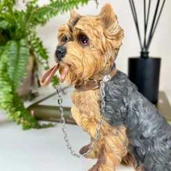 Yorkshire Terrier Dog With Lead Ornament -Home Decoration IMG 2635.JPEG edited26