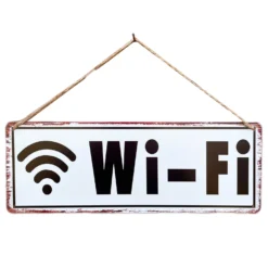 White Metal WiFi Sign -Home Decoration IMG 2734.JPEG edited101copy