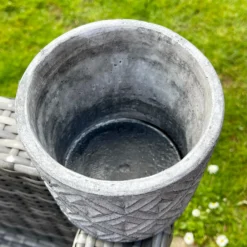 Grey Stone Geometric Plant Pot Holder -Home Decoration IMG 2997.JPEG edited281