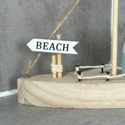 Wooden Brown Boat Houses Ornament -Home Decoration IMG 3863