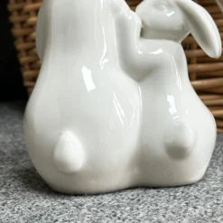 White Easter Rabbits Figurine -Home Decoration IMG 4102 scaled