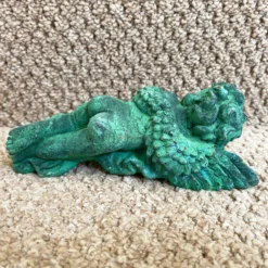 Verdigris Cast Iron Sleeping Cherub Ornament 11 Verdigris Cast Iron Sleeping Cherub Ornament -Home Decoration IMG 5035.JPEG edited4
