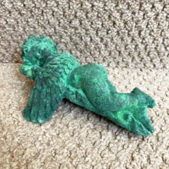 Verdigris Cast Iron Sleeping Cherub Ornament 13 Verdigris Cast Iron Sleeping Cherub Ornament -Home Decoration IMG 5036.JPEG edited255