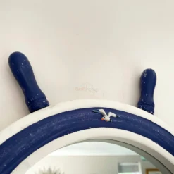 Wooden Ships Wheel Wall Mirror 60cm 9 Wooden Ships Wheel Wall Mirror 60cm -Home Decoration IMG 5196.JPEG edited63