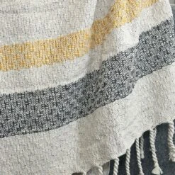 Striped Cotton Throw 130x170cm -Home Decoration IMG 5254 JPEG