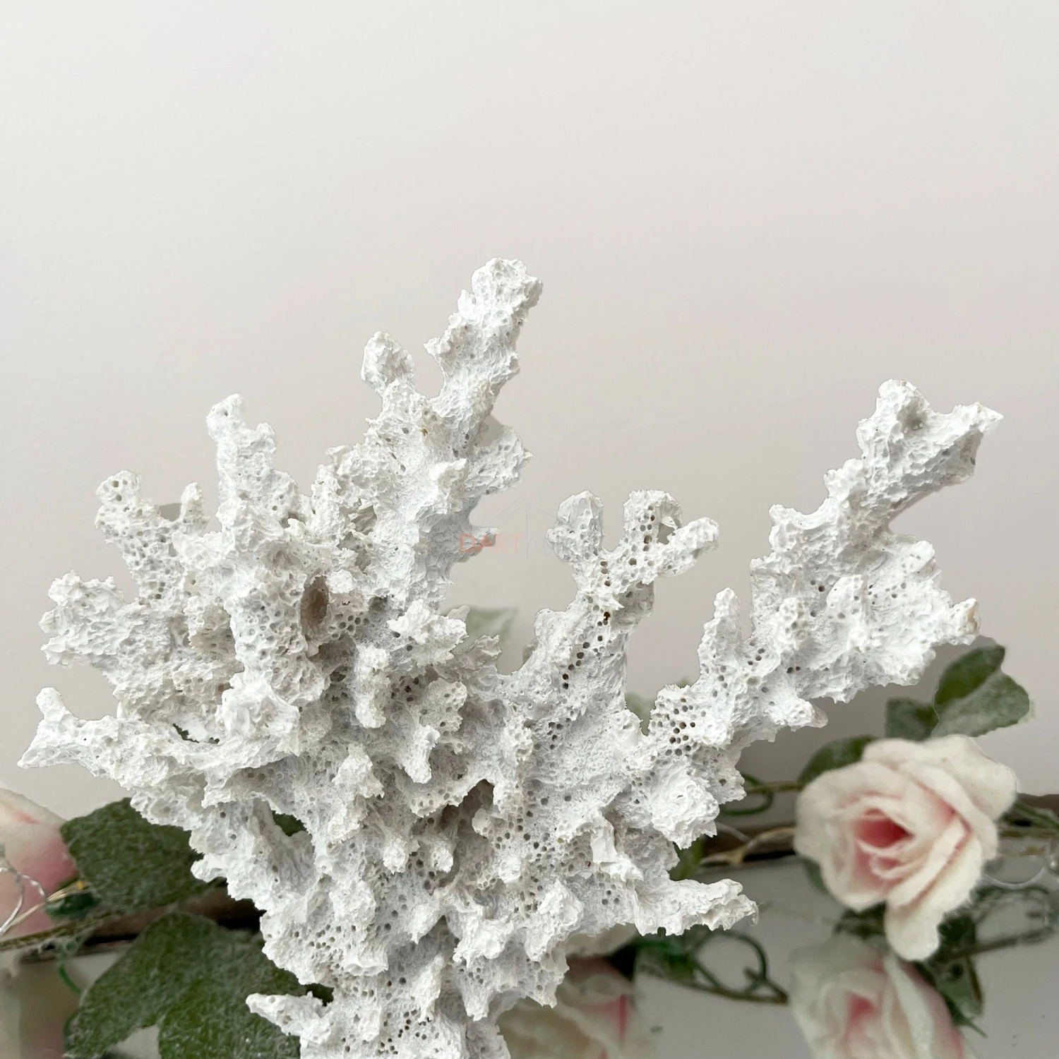 White Faux Lace Coral Sculpture 18cm 2 White Faux Lace Coral Sculpture 18cm - Image 2