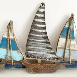 Wood & Metal Sailing Boat Wall Art 63cm -Home Decoration IMG 5306.JPEG edited157