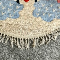 Tufted Cotton Rainbow Rug With Tassels 90cm -Home Decoration IMG 5400 JPEG