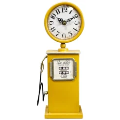 Yellow Petrol Pump Table Clock -Home Decoration IMG 5702.JPEGcopy