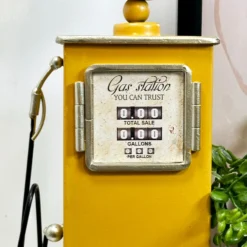 Yellow Petrol Pump Table Clock -Home Decoration IMG 5707 JPEG