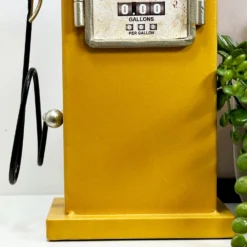 Yellow Petrol Pump Table Clock -Home Decoration IMG 5708 JPEG