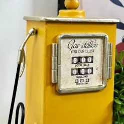 Yellow Petrol Pump Table Clock -Home Decoration IMG 5709 JPEG
