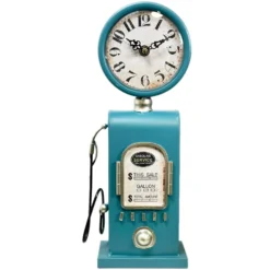 Blue Petrol Pump Table Clock -Home Decoration IMG 5711.JPEGcopy