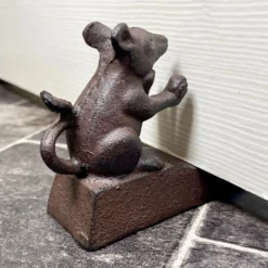 Cast Iron Mouse Door Wedge