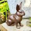 Cast Iron Rabbit Figurine