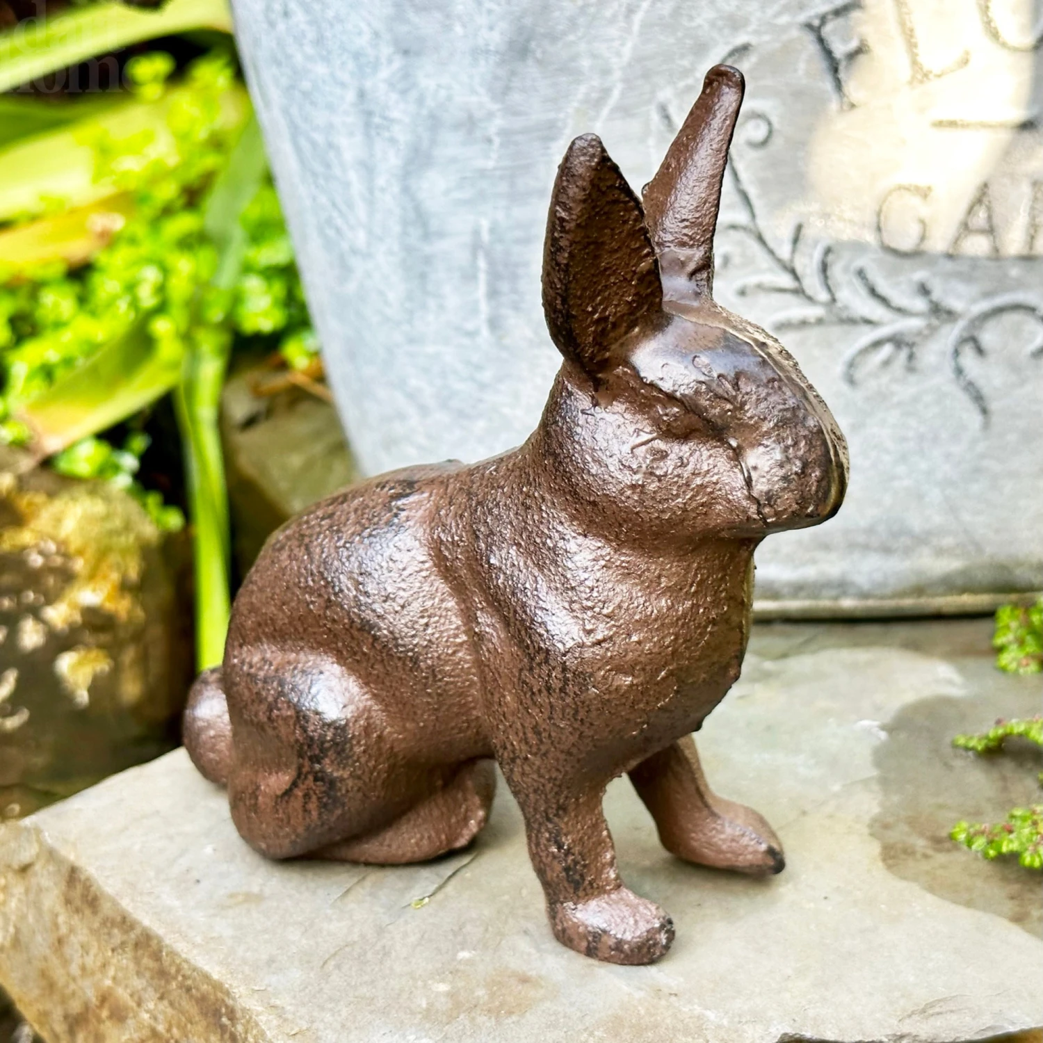 Cast Iron Rabbit Figurine 1 Cast Iron Rabbit Figurine
