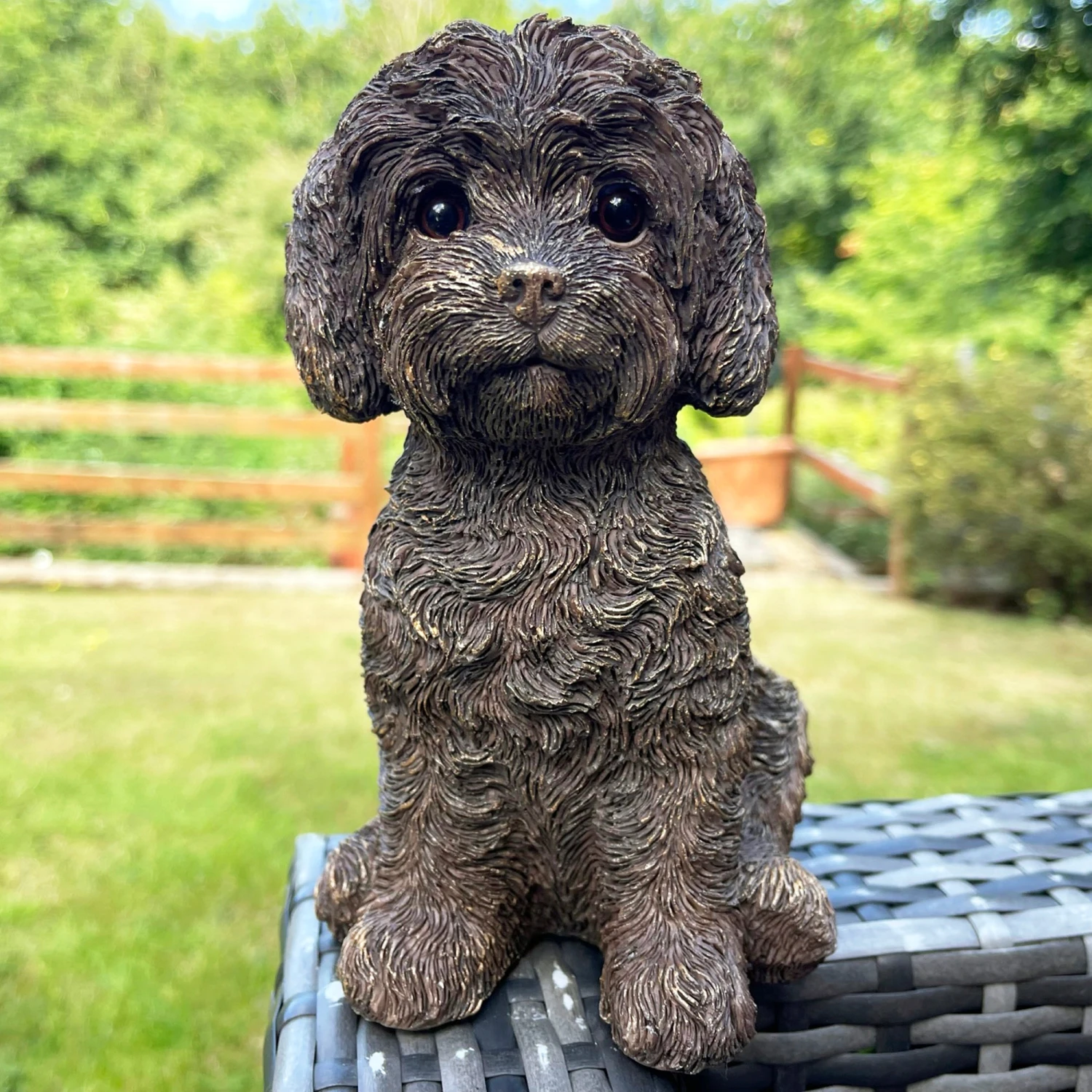 Resin Gold Labradoodle Dog Ornament 5 Resin Gold Labradoodle Dog Ornament - Image 5