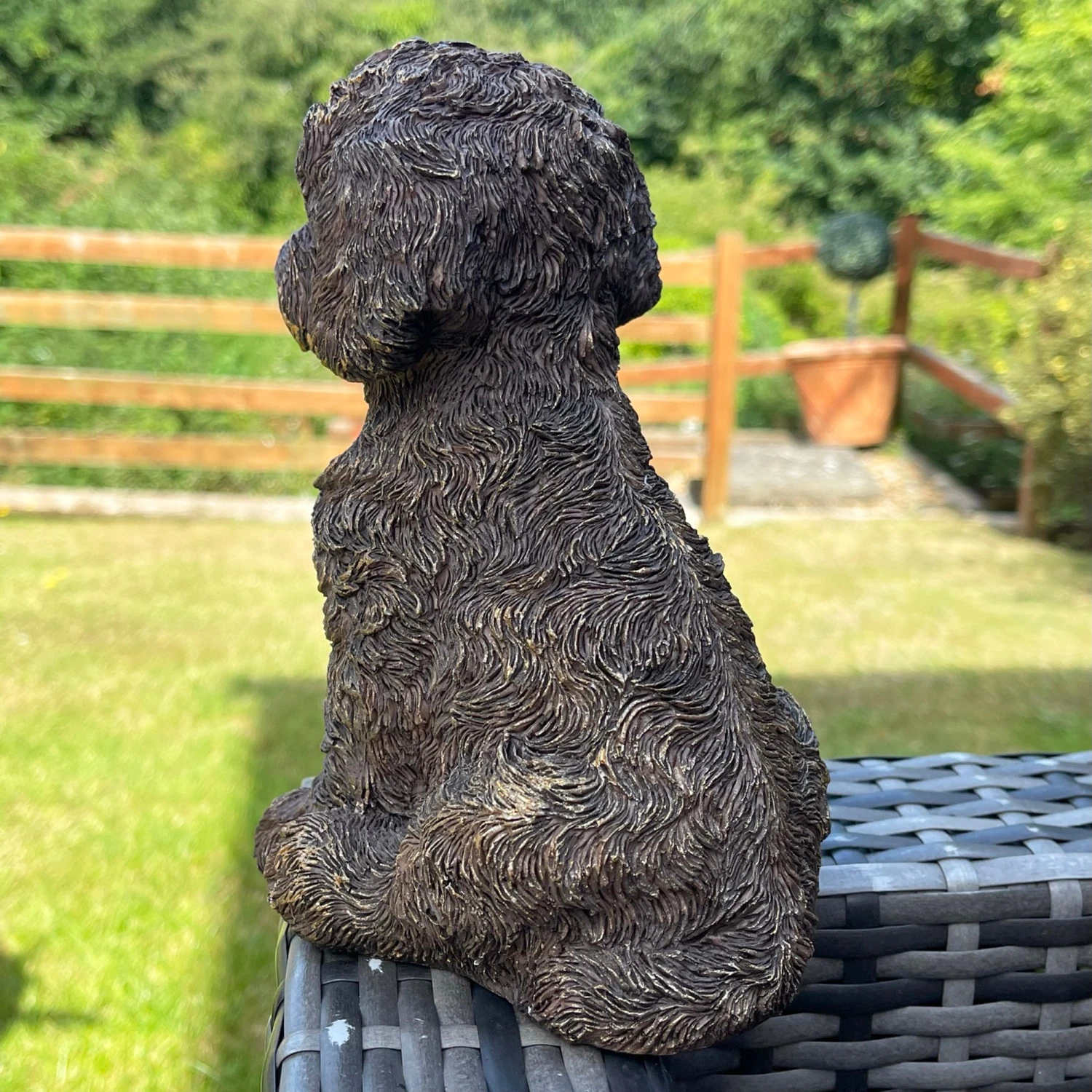 Resin Gold Labradoodle Dog Ornament 4 Resin Gold Labradoodle Dog Ornament - Image 4