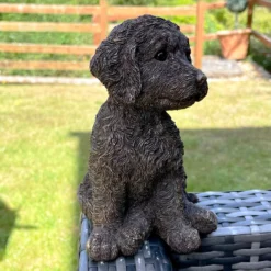 Gold Cockapoo Dog Figure -Home Decoration IMG 6782.JPEG edited69