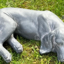 Large Grey Content Dog Sculpture -Home Decoration IMG 8082 JPEG 5661db31 7179 452f 9e64 4e5129bdd54b