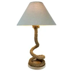 Nautical Twisted Rope Lamp -Home Decoration IMG 8707.JPEGcopy