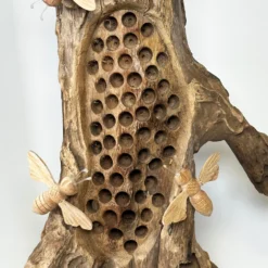 Teak Root Beehive Sculpture -Home Decoration IMG 8736copy scaled