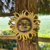 Gold Jolly Sun Wall Plaque