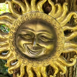 Gold Jolly Sun Wall Plaque 6 Gold Jolly Sun Wall Plaque -Home Decoration IMG 8930 JPEG