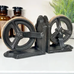 Industrial Cog Bookends Set -Home Decoration IMG 9020.JPEG editedBY