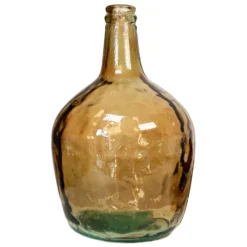 Recycled Glass Brown Bottle Vase -Home Decoration IMG 9036.JPEGcopy