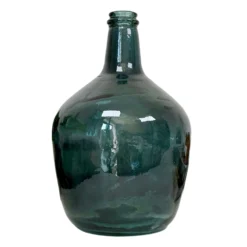 Recycled Glass Large Blue Bottle Vase -Home Decoration IMG 9094.JPEGcopy