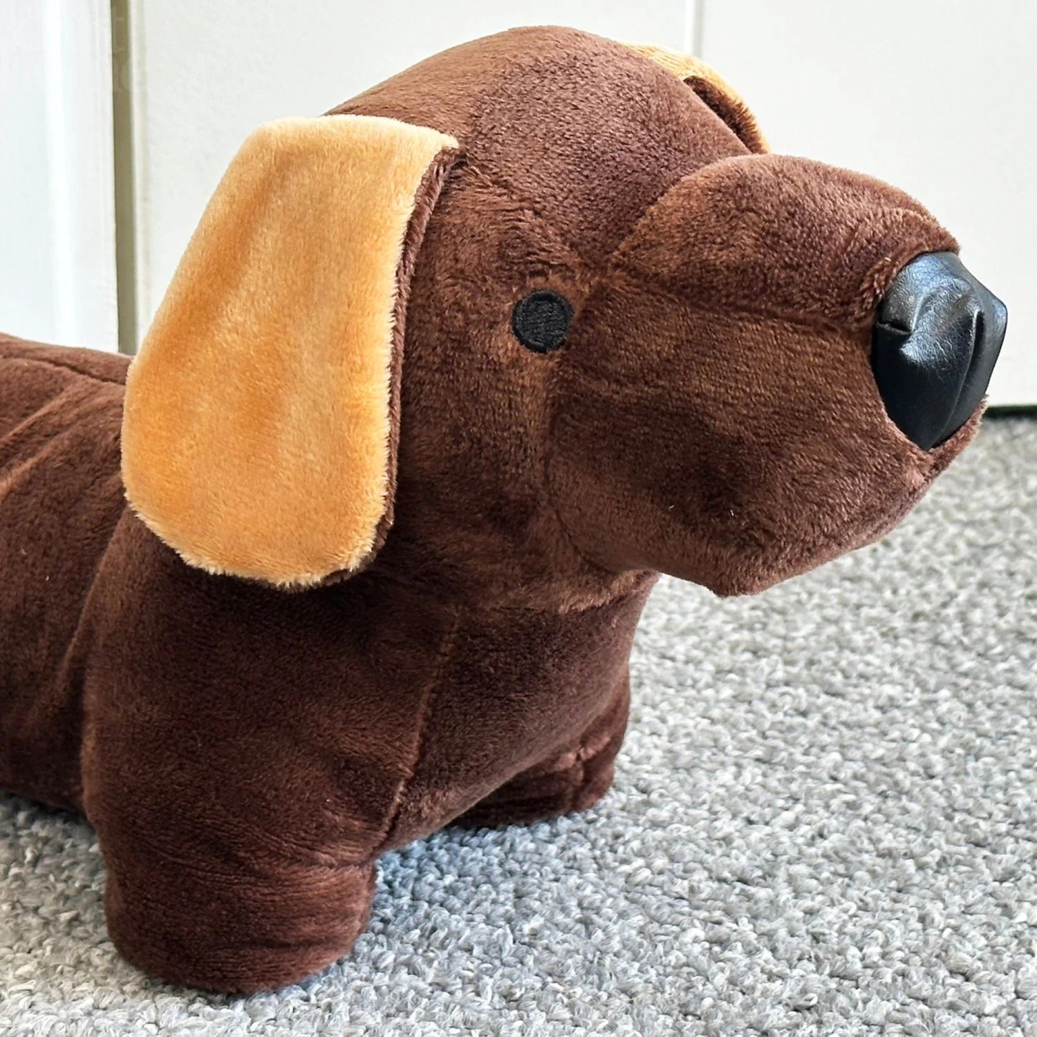 Chocolate Brown Sausage Dog Doorstop 2 Chocolate Brown Sausage Dog Doorstop - Image 2