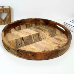 Set Of 2 Herringbone Wooden Trays -Home Decoration IMG 9316 JPEG