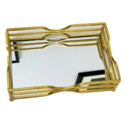 Gold Rectangle Mirror Tray -Home Decoration IMG 95042