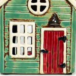Green Holiday House Candle Holder -Home Decoration IMG 9520 JPEG
