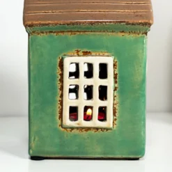 Green Holiday House Candle Holder -Home Decoration IMG 9522 JPEG