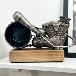 Silver Motorcycle Engine Clock 11 Silver Motorcycle Engine Clock -Home Decoration IMG 9593 JPEG