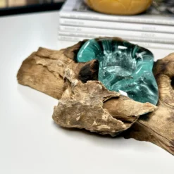 Molten Tea Light Holder On Teak Root Stand -Home Decoration IMG 9999 JPEG