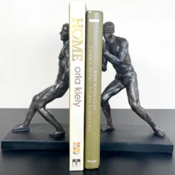Black Strong Men Bookends