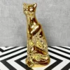 Gold Spotted Leopard Figurine