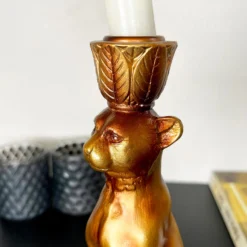 Gold Leopard Candlestick Holder 10 Gold Leopard Candlestick Holder -Home Decoration IMG E0055 editedAK