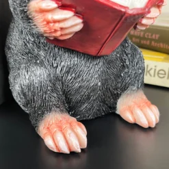 Black Reading Mole Bookends -Home Decoration IMG E0141 editedAB
