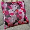 Square Pink Poppy Cushion