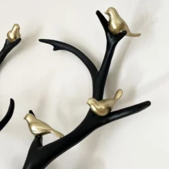 Black Stags Head With Gold Bird Decoration -Home Decoration IMG E0194 editedBU