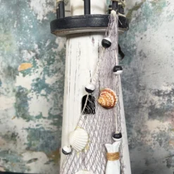 White Wooden Lighthouse Nautical Ornament 9 White Wooden Lighthouse Nautical Ornament -Home Decoration IMG E0272 edited2