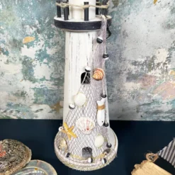 White Wooden Lighthouse Nautical Ornament 13 White Wooden Lighthouse Nautical Ornament -Home Decoration IMG E0276 edited6