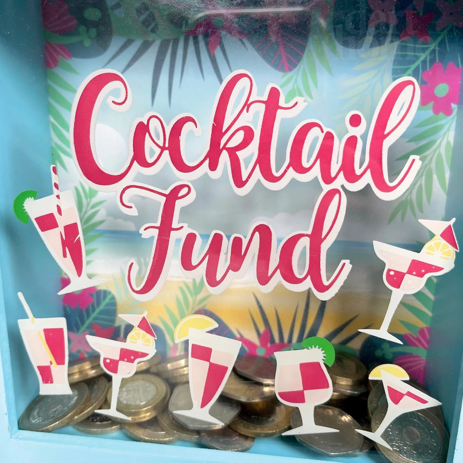 Square Cocktail Fund Money Box 2 Square Cocktail Fund Money Box - Image 2